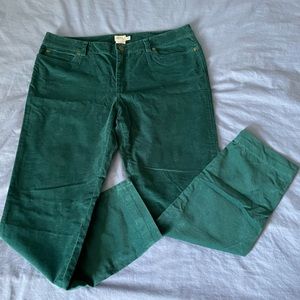 L.L. Bean Women's Straight Leg Pants in Deep Green
